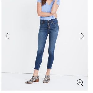 Madewell Crop Buttonfly Jeans